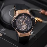 Đồng Hồ Hublot Big Bang Minute Repeater Tourbillon 44mm Rep 1:1 Chế Tác Vỏ Vàng Hồng Mặt Số Skeleton Dây Cao Su 304.PX.1180.LR