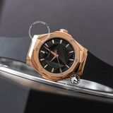 Đồng Hồ Hublot Classic Fusion Orlinski 40mm Rep 1:1 Chế Tác Vỏ Vàng Hồng Mặt Số Đen Dây Cao Su Đen 550.OS.1800.RX.ORL19