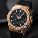 Đồng Hồ Hublot Classic Fusion Orlinski 40mm Rep 1:1 Chế Tác Vỏ Vàng Hồng Mặt Số Đen Dây Cao Su Đen 550.OS.1800.RX.ORL19