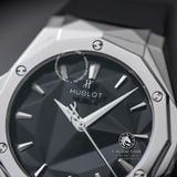 Đồng Hồ Hublot Classic Fusion Orlinski 40mm Rep 1:1 Chế Tác Vỏ Bạc Mặt Số Đen Dây Cao Su Đen 550.NS.1800.RX.ORL19