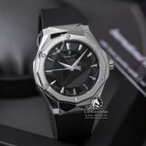 Đồng Hồ Hublot Classic Fusion Orlinski 40mm Rep 1:1 Chế Tác Vỏ Bạc Mặt Số Đen Dây Cao Su Đen 550.NS.1800.RX.ORL19