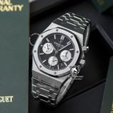 Đồng Hồ Audemars Piguet Royal Oak Chronograph 26331ST.OO.1220ST.02 Rep 1:1 Chế Tác Vỏ Bạc Mặt Đen Dây Kim Loại