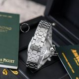 Đồng Hồ Audemars Piguet Royal Oak Chronograph 26331ST.OO.1220ST.02 Rep 1:1 Chế Tác Vỏ Bạc Mặt Đen Dây Kim Loại