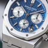 Đồng Hồ Audemars Piguet Royal Oak Chronograph 26331ST.OO.1220ST.01 Rep 1:1 Chế Tác Vỏ Bạc Mặt Xanh Dây Kim Loại