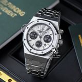 Đồng Hồ Audemars Piguet Royal Oak Chronograph 26331ST.OO.1220ST.03 Rep 1:1 Chế Tác Vỏ Bạc Mặt Trắng Dây Kim Loại