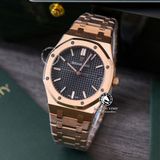 Đồng Hồ Audemars Piguet Royal Oak 15500OR.OO.1220OR.01 Rep 1:1 Chế Tác Vỏ Vàng Hồng Mặt Đen Dây Kim Loại