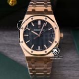 Đồng Hồ Audemars Piguet Royal Oak 15500OR.OO.1220OR.01 Rep 1:1 Chế Tác Vỏ Vàng Hồng Mặt Đen Dây Kim Loại