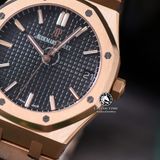 Đồng Hồ Audemars Piguet Royal Oak 15500OR.OO.1220OR.01 Rep 1:1 Chế Tác Vỏ Vàng Hồng Mặt Đen Dây Kim Loại