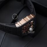 Đồng Hồ Richard Mille RM 47 The Time Of The Samurai Rep 1:1 Chế Tác Vỏ Ceramic Đen Mặt Skeleton Lộ Cơ Dây Cao Su