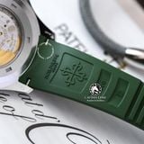 Đồng Hồ Patek Philippe Aquanaut 5168G-010 Rep 1:1 Chế Tác Vỏ Bạc Mặt Xanh Lá Dây Cao Su