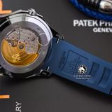 Đồng Hồ Patek Philippe Aquanaut 5168G-001 Rep 1:1 Chế Tác Vỏ Bạc Mặt Xanh Dương Dây Cao Su