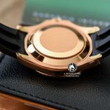 Đồng Hồ Rolex Yacht-Master 40mm 126655-0002 Rep 1:1 Chế Tác Vỏ Vàng Hồng Mặt Đen Dây Cao Su