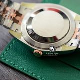 Đồng Hồ Rolex Datejust 41mm 126331-0004 Rep 1:1 Chế Tác Vỏ Vàng Hồng Mặt Nâu Chocolate Cọc Số Đính Đá Dây Kim Loại