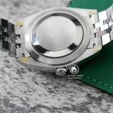 Đồng Hồ Rolex Datejust 41mm 126334-0012 Rep 1:1 Chế Tác Vỏ Bạc Mặt Đen Cọc Số Đính Đá Dây Kim Loại