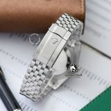 Đồng Hồ Rolex Datejust 41mm 126334-0022 Rep 1:1 Chế Tác Vỏ Bạc Mặt Xám Cọc Số La Mã Xanh Dây Kim Loại