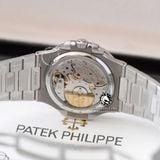 Đồng Hồ Patek Philippe Nautilus 5712/1A-001 Rep 1:1 Chế Tác Vỏ Bạc Mặt Xanh Dây Kim Loại