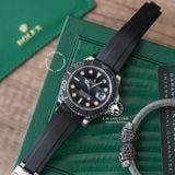 Đồng Hồ Rolex Yacht-Master 42mm 226659-0004 Rep 1:1 Chế Tác Vỏ Bạc Mặt Mắt Chim Ứng Đen Dây Cao Su