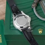 Đồng Hồ Rolex Yacht-Master 42mm 226659-0004 Rep 1:1 Chế Tác Vỏ Bạc Mặt Mắt Chim Ứng Đen Dây Cao Su