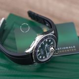 Đồng Hồ Rolex Yacht-Master 42mm 226659-0004 Rep 1:1 Chế Tác Vỏ Bạc Mặt Mắt Chim Ứng Đen Dây Cao Su