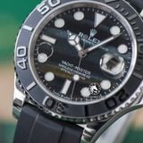 Đồng Hồ Rolex Yacht-Master 42mm 226659-0004 Rep 1:1 Chế Tác Vỏ Bạc Mặt Mắt Chim Ứng Đen Dây Cao Su