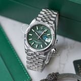 Đồng Hồ Rolex Datejust 36mm 126234-0047 Rep 1:1 Chế Tác Vỏ Bạc Mặt Lá Cỏ Xanh Lá Cọc Số Vạch Dây Kim Loại Jubilee