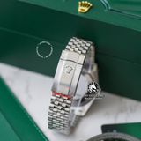 Đồng Hồ Rolex Datejust 36mm 126234-0047 Rep 1:1 Chế Tác Vỏ Bạc Mặt Lá Cỏ Xanh Lá Cọc Số Vạch Dây Kim Loại Jubilee