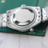 Đồng Hồ Rolex Datejust 36mm 126234-0047 Rep 1:1 Chế Tác Vỏ Bạc Mặt Lá Cỏ Xanh Lá Cọc Số Vạch Dây Kim Loại Jubilee