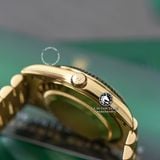 Đồng Hồ Rolex Day-Date 40mm 228238-007 Rep 1:1 Cao Cấp Vỏ Vàng Kim Mặt Lưới Đen Cọc Số Vạch Dây Kim Loại