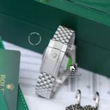 Đồng Hồ Rolex Datejust 36mm 126234-0051 Rep 1:1 Chế Tác Vỏ Bạc Mặt Xanh Lá  Cọc Số Vạch Dây Kim Loại Jubilee