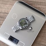 Đồng Hồ Rolex Day-Date 40mm 228239-0033 Rep 1:1 Chế Tác Vỏ Bạc Mặt Xanh Olive Cọc Số La Mã Trọng Lượng 168 Gram Dây Kim Loại