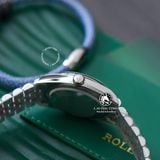 Đồng Hồ Rolex Datejust 36mm 126234-0037 Rep 1:1 Chế Tác Vỏ Bạc Mặt Xanh Dương Cọc Số Đính Đá Dây Kim Loại Jubilee