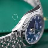 Đồng Hồ Rolex Datejust 36mm 126234-0037 Rep 1:1 Chế Tác Vỏ Bạc Mặt Xanh Dương Cọc Số Đính Đá Dây Kim Loại Jubilee