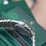 Đồng Hồ Rolex Datejust 36mm 126234-0012 Rep 1:1 Chế Tác Vỏ Bạc Mặt Đen Cọc Số Đính Đá Dây Kim Loại Jubilee