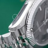 Đồng Hồ Rolex Datejust 36mm 126234-0045 Rep 1:1 Chế Tác Vỏ Bạc Mặt Xám Cọc Số La Mã Dây Kim Loại Jubilee