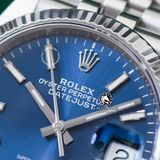 Đồng Hồ Rolex Datejust 36mm 126234-0017 Rep 1:1 Chế Tác Vỏ Bạc Mặt Xanh Dương  Cọc Số Vạch Dây Kim Loại Jubilee