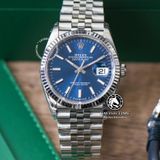 Đồng Hồ Rolex Datejust 36mm 126234-0017 Rep 1:1 Chế Tác Vỏ Bạc Mặt Xanh Dương  Cọc Số Vạch Dây Kim Loại Jubilee