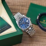 Đồng Hồ Rolex Datejust 36mm 126234-0017 Rep 1:1 Chế Tác Vỏ Bạc Mặt Xanh Dương  Cọc Số Vạch Dây Kim Loại Jubilee