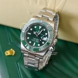Đồng Hồ Rolex Submariner 116610LV Rep 1:1 Chế Tác Vỏ Bạc Mặt Xanh Lá Cây Dây Kim Loại Oyster