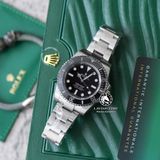 Đồng Hồ Rolex Submariner 114060LN Rep 1:1 Chế Tác Vỏ Bạc Mặt Đen Dây Kim Loại Oyster