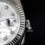 Đồng Hồ Rolex Datejust 41mm 126334-0020 Rep 1:1 Chế Tác Vỏ Bạc Mặt Số Độ Xà Cừ Vân Mây Cọc Số Kim Cương Thiên Nhiên Dây Kim Loại Jubilee