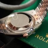 Đồng Hồ Rolex Datejust 36mm 126231-0021 Rep 1:1 Chế Tác Vỏ Demi Bọc Vàng Mặt Số Độ Xà Cừ Vân Mây Cọc Số Kim Cương Thiên Nhiên Dây Kim Loại Jubilee