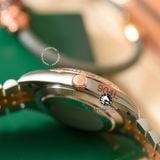 Đồng Hồ Rolex Datejust 41mm 126331-0014 Rep 1:1 Chế Tác Vỏ Demi Vàng Hồng Mặt Số Độ Xà Cừ Vân Mây Cọc Số Kim Cương Thiên Nhiên Dây Kim Loại Jubilee