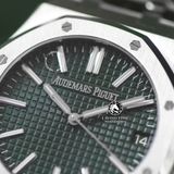 Đồng Hồ Audemars Piguet Royal Oak 15510ST.OO.1320ST.04 Rep 1:1 Chế Tác Vỏ Bạc Mặt Lá Dây Kim Loại