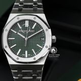 Đồng Hồ Audemars Piguet Royal Oak 15510ST.OO.1320ST.04 Rep 1:1 Chế Tác Vỏ Bạc Mặt Lá Dây Kim Loại