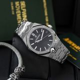 Đồng Hồ Audemars Piguet Royal Oak 15500ST.OO.1220ST.03 Rep 1:1 Chế Tác Vỏ Bạc Mặt Đen Dây Kim Loại