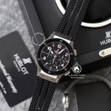 Đồng Hồ Hublot Big Bang 44mm Rep 1:1 Chế Tác Vỏ Bạc Mặt Carbon Đen Dây Cao Su 301.SB.131.RX