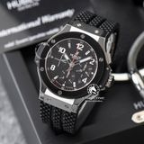 Đồng Hồ Hublot Big Bang 44mm Rep 1:1 Chế Tác Vỏ Bạc Mặt Carbon Đen Dây Cao Su 301.SB.131.RX