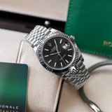 Đồng Hồ Rolex Datejust 41mm 126334-0014 Rep 1:1 Chế Tác Vỏ Bạc Mặt Xám Cọc Số Vạch Dây Kim Loại