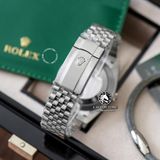 Đồng Hồ Rolex Datejust 41mm 126334-0018 Rep 1:1 Chế Tác Vỏ Bạc Mặt Đen Cọc Số Vạch Dây Kim Loại
