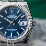 Đồng Hồ Rolex Datejust 36mm 116234-0139 Rep 1:1 Chế Tác Vỏ Bạc Mặt Xanh Dương Cọc Số Vạch Dây Kim Loại Jubilee